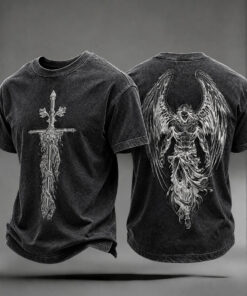 Saint Michael T-Shirt Religious Catholic Gift Faith Gifts For Husband