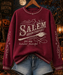 Salem Broom Company Sweatshirt Est 1692 Halloween Clothing Ideas For Friend