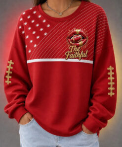 San Francisco 49ers Merch Faithful Football Sweatshirt Gift For Wife