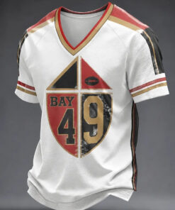 San Francisco 49ers Merch Football Lover San Francisco Faithful V-Neck Shirt Gifts For Men