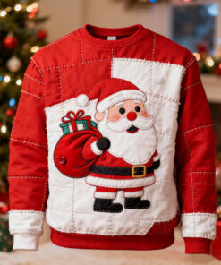 Santa Claus Sweater Christmas Mens Apparel Religious Gifts For Boyfriend