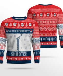 Santa's Favorite Shooter Ugly Sweater Funny Christmas Clothing Gift Ideas For Women