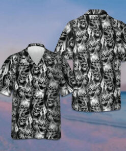 Skulls Hawaiian Shirt Horror Scary Men's Button Down Shirt Gifts For Halloween 2024 - Homegiftaura