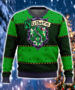 Slytherin House Merch Ugly Sweater Snake Logo Holiday Christmas Gifts For Brother