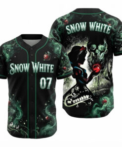 Snow White Halloween Baseball Jersey Snow White Merch Retro Gifts For Fans