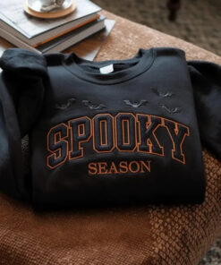 Spooky Season Sweatshirt Halloween Bats Mens Apparel Gift Ideas For Wife