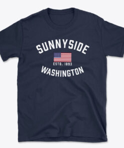 Sunnyside Washington T-Shirt Patriotic American Flag Clothing Est 1893 Souvenir Gifts