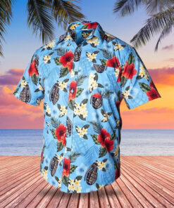Tactical Hawaiian Shirt Blue Grenades Button Up Shirt Gifts For Gun Lovers - Homegiftaura