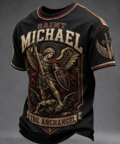The Archangel Merch Saint Michael T-Shirt Warrior Of God Christian Gifts