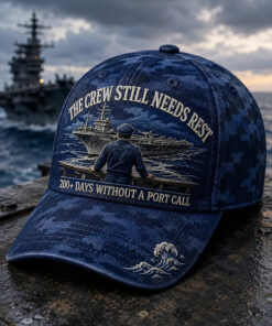 The Crew Still Needs Rest Baseball Hat US Navy Veteran Cap Military Retirement Gift For Dad
