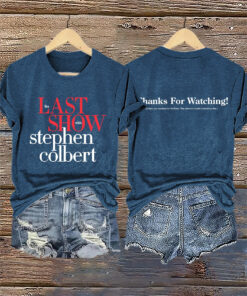 The Last Show With Stephen Colbert 2026 Merch Thanks For Watching Shirt Gift For Sisters - Homegiftaura