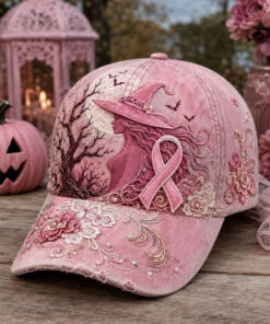 The Pink Witch Has Returned Baseball Hat Pink Ribbons Halloween Cap Spooky Season Gift