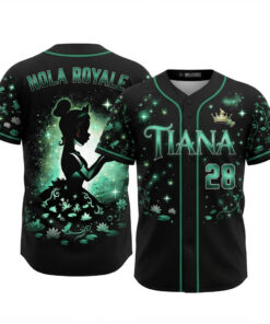Tiana Halloween Baseball Jersey The Princess And The Frog Merch Gifts