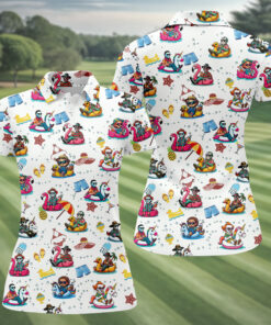 Tropical Halloween Summer Golf Shirt Funny Spooky Beach Womens Clothing Unique Gift For Wife