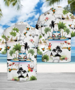 Turkish Van Vacation Hawaiian Shirt Summer Button Up Tropical Aloha Shirt Famerry - Homegiftaura