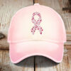 Unisex Breast Cancer Pink Print Hat Unique Pink Ribbon Hats For Women - Homegiftaura