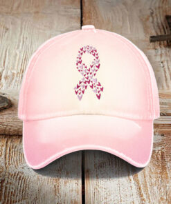 Unisex Breast Cancer Pink Print Hat Unique Pink Ribbon Hats For Women - Homegiftaura