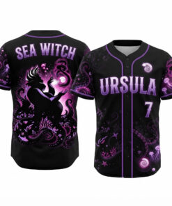 Ursula Halloween Baseball Jersey Ursula Sea Witch Merch Birthday Gift Ideas For Husband