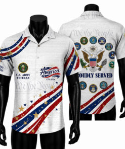 Us Army Veteran Merch America 250th Anniversary Eagle Seal Hawaiian Shirt Gift For Sport Fans