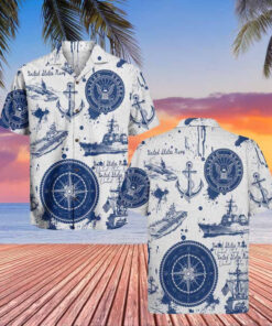 US Navy Hawaiian Shirt Aloha Shirt Veterans Day Memorial Apparel Ideas For Veterans - Homegiftaura