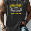 US Paratrooper Veteran Tank Top Memorial Day Military Mens Merch Patriotic US Soldier Gift
