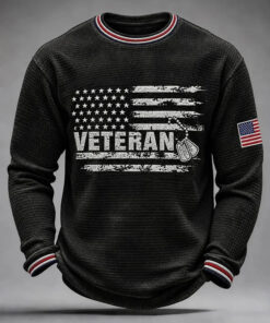 US Veteran Merch US Flag Long Sleeve Shirt US Flag Military Gifts For Husband