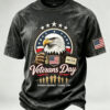 Veterans Day Merch Honor Respect Thank You T-Shirt US bald Eagle Gifts For Husband