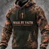 Walk By Faith Hoodie Not By Sight Christian Merch Faith Gifts For Brother
