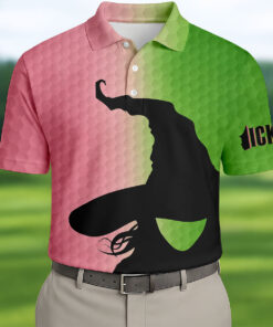 Witch Silhouette Halloween Golf Shirt Wicked Wizard Mens Clothing Gift Ideas For Men