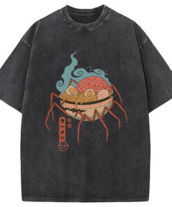 Yokai Ramen Washed T Shirt Funny Quote Unisex Shirt Gifts For Him Gypsysystersgift - Homegiftaura
