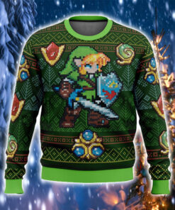 Zelda Link Green Elf Merch Ugly Sweater Christmas Gifts For Husband