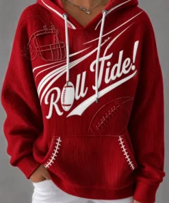 Alabama Crimson Tide  Merch Roll Tide Hoodie Football Gifts For Game Day Lover