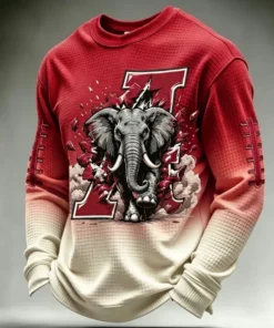Alabama Football Merch Football Long Sleeve Shirt Sports Gifts For Fans