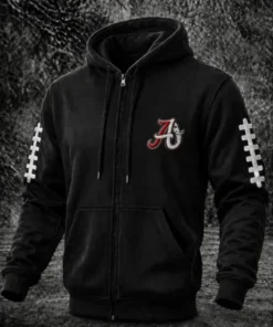 Alabama Football Merch Football Zip Hoodie Game Day Outfit Gift