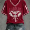 Alabama Football Merch Game Day V-Neck T-Shirt Game Day Fan Gifts
