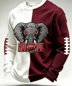 Alabama Football Merch Roll Tide Football Long Sleeve Shirt Gifts For Him