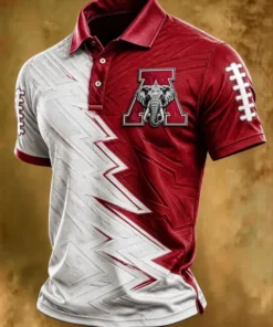 Alabama Football Merch Roll Tide Polo Shirt Sports Gifts For Dad