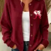 Alabama Football Merch Roll Tide Round Neck Cardigan Football Gifts For Mom
