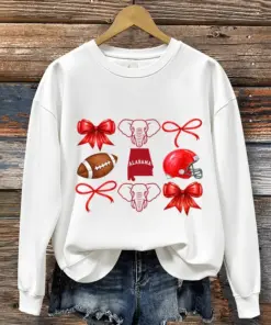 Alabama Football Merch Roll Tide Sweatshirt Alabama Game Day Gifts For Her