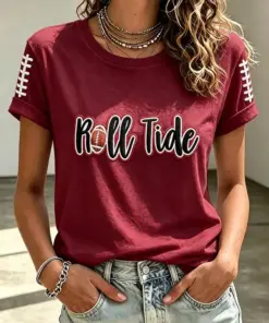Alabama Football Merch Roll Tide T-Shirt Football Best Gifts For Mom
