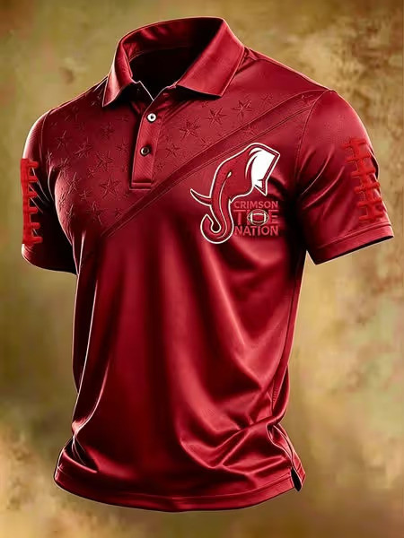 Bama Football Merch American Football Polo Shirt Sports Gear