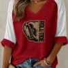 Bama Football Merch Bam Football V-Neck Raglan Shirt Sports Gifts