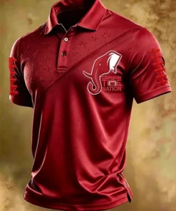 Bama Football Merch Football Nation Polo Shirt Sports Gifts For Dad