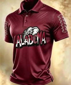 Bama Football Merch Game Day Polo Shirt Football Gifts For Fans