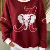 Bama Football Merch Game Day Sweatshirt Football Presents For Mom