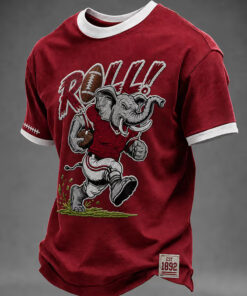 Bama Football Merch Roll Football T-Shirt Game Day Gifts For Brother