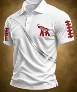 Bama Football Merch Roll Tide Polo Shirt Football Gifts For Fans