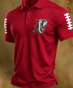 Bama Football Merch Roll Tide Polo Shirt Football Gifts For Game Day