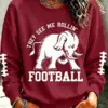 Bama Football Merch They See Me Rollin Sweatshirt Football Sister Gifts