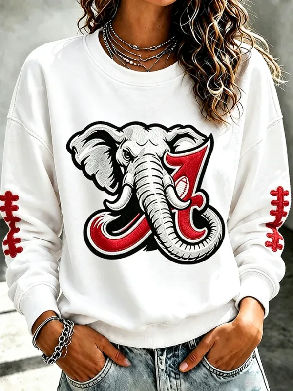 Bama Sports Merch Roll Tide Football Sweatshirt Game Day Gifts For Her